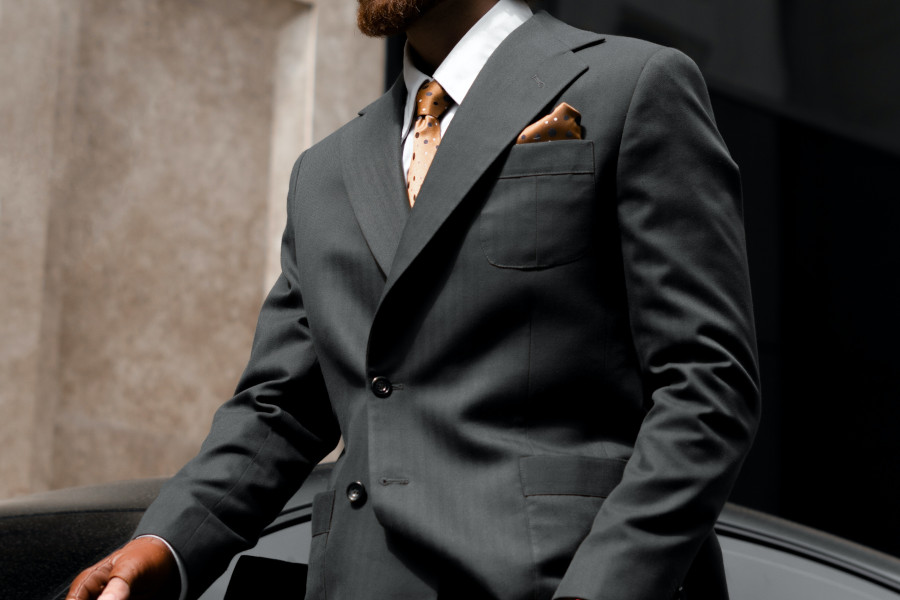 Affluent man in a suit