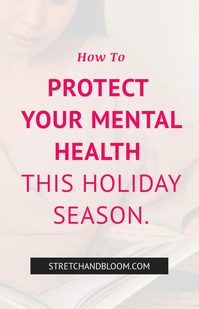 Protect mental health this holiday season pinterest banner