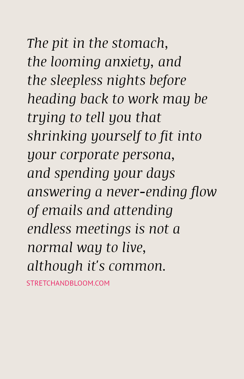 Pinterest quote about back to work blues