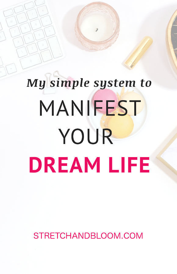 banner pinterest: Simple system to manifest your dream life