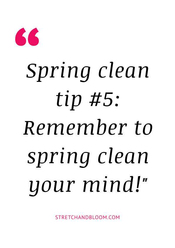 banner pinterest:5 ways to spring clean your life to get out of your rut